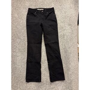 GAP Jeans Womens 6L Black Original Boot Cut Black Dark Wash Denim Jeans